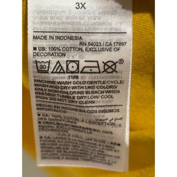 Old Navy Gold mustard Casual Swing Tee Top embroidered sleeve womens 3x boho - Picture 4 of 7